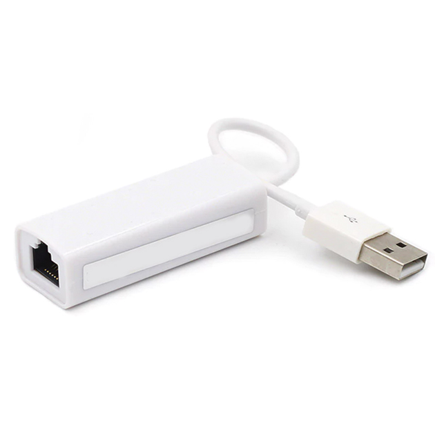 Внешняя сетевая карта Lesko DM-HE04 Белая USB-RJ45 для ноутбука и ...