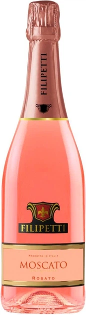 Вино ігристе Filipetti Perlino Moscato Rosato рожеве солодке 0.75