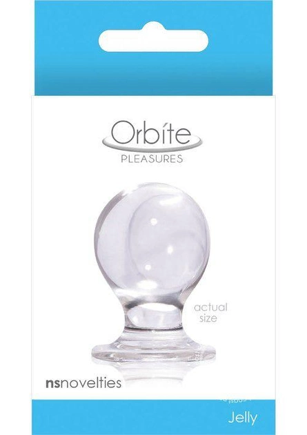 Анальна пробка Orbite Pleasures Small, 4.7 см колір прозорий (+11847041000000000) - зображення 2