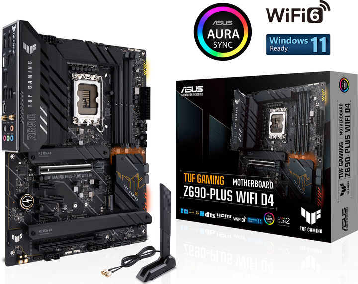 Материнская плата Asus TUF Gaming Z690-Plus Wi-Fi D4 (s1700, Intel Z690 ...