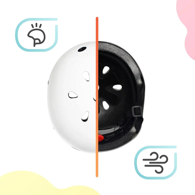 Дитячий захисний шолом Kinderkraft Safety White (KASAFE00WHT0000) (5902533918195) - зображення 20