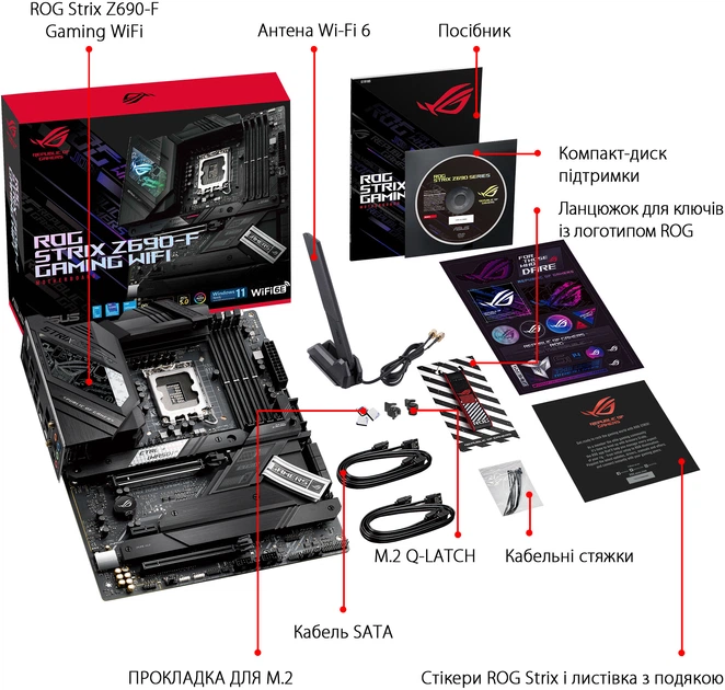Материнська плата Asus ROG STRIX Z690-F Gaming Wi-Fi (s1700, Intel