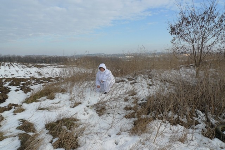Білий маскувальний костюм для зимового полювання великий розмір One Size - зображення 2