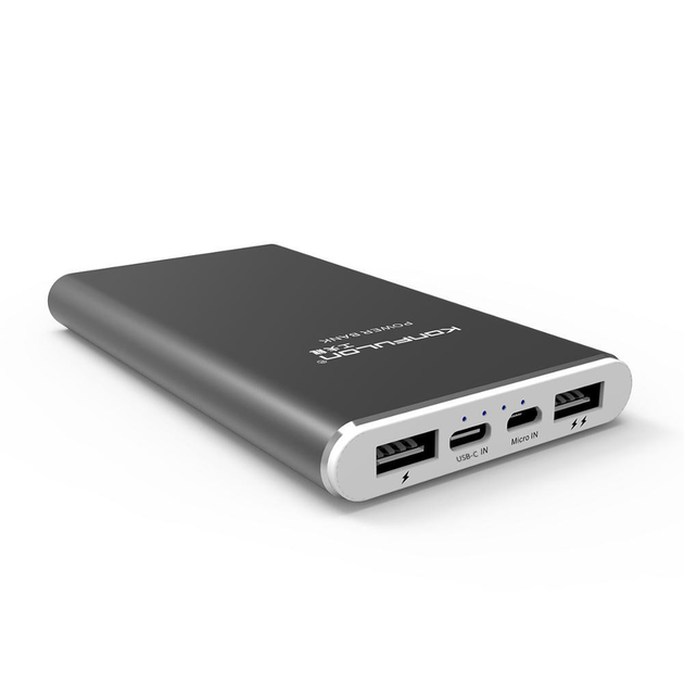 Зовнішній Акумулятор (Power Bank) Konfulon A3 10000 mAh (Чорний) - зображення 1