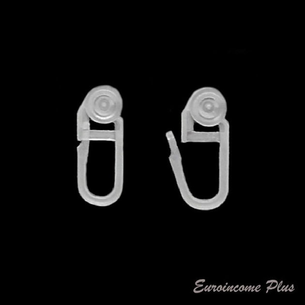 Крючок-ролик для карниза Нароzхват пластиковый 10 шт (1627) – купить ...