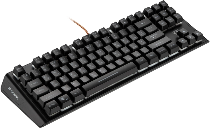 Клавиатура проводная 2E Gaming KG355 LED Ukr USB Black (2E-KG355UBK) - изображение 2