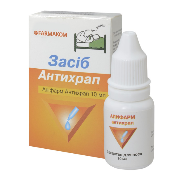 Апіфарм краплі "Антихрап" FARMAKOM фл. 10 мл (4820025741476) - зображення 1