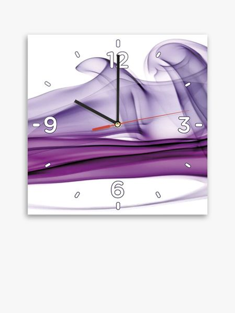 Часы Абстракция 300х300 фиолетовые (Clock/162) – купить онлайн на ROZETKA