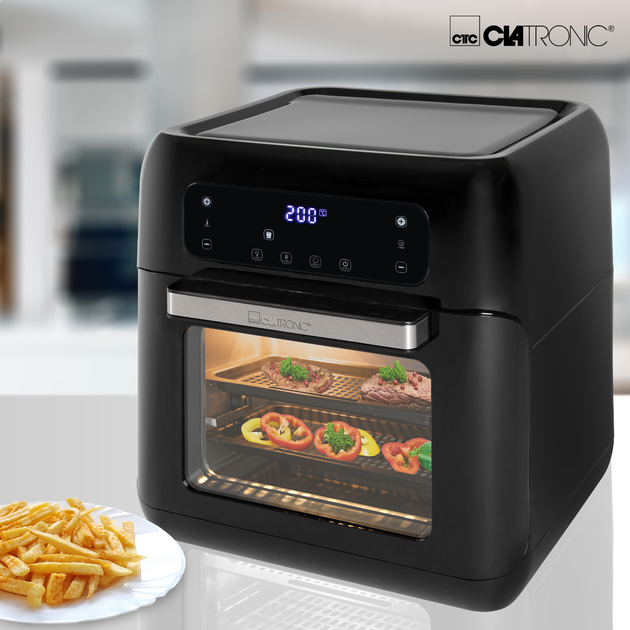 Мультипечь аэрофритюрница CLATRONIC FR 3747 H Hot Air Fryer (11л, 9 програм, 1,5 Квт, Німеччина) - зображення 3