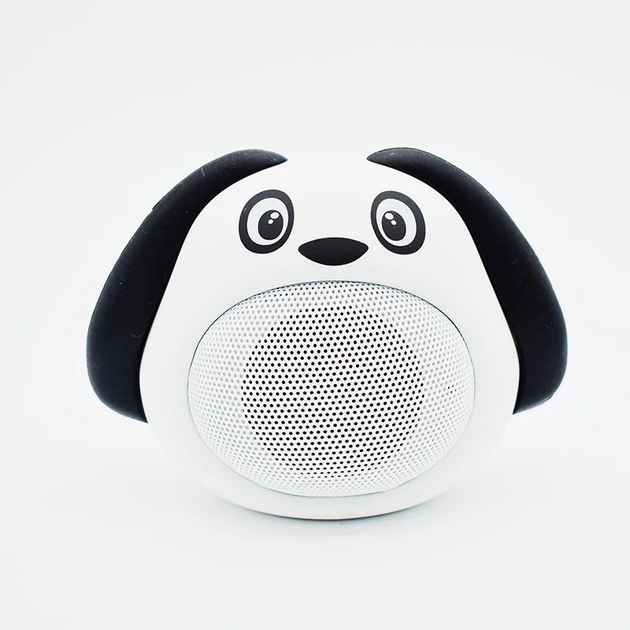 Детская портативная беспроводная Bluetooth колонка Собачка совместимы друг с другом 10х7 см Белый RL MB-M818 - изображение 1