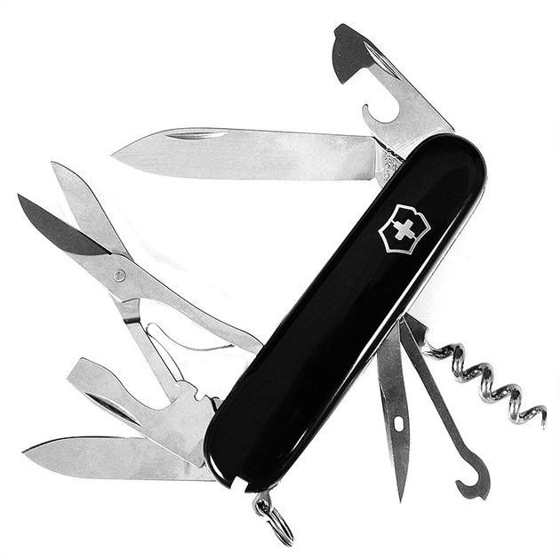 Ніж складний, мультитул Victorinox Climber (91мм, 14 функцій), чорний 1.3703.3 - зображення 1