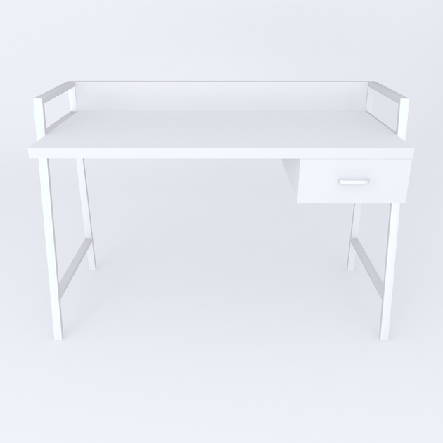 Письменный стол Ferrum-decor Комфорт 750x1000x600 Белый металл ДСП Белый 32 мм (KOMF015) - изображение 3