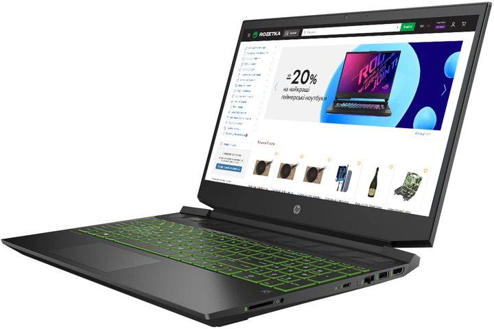 Ноутбук HP Pavilion Gaming 15-ec2003ua (4A7M6EA) Shadow Black