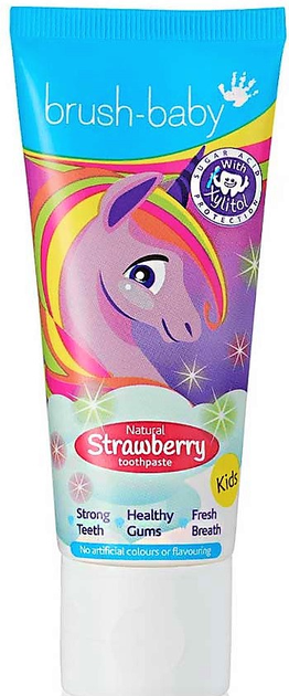 Дитяча зубна паста Brush-Baby Unicorn Strawberry (3+ років) 50 мл (5060178102918) - зображення 1