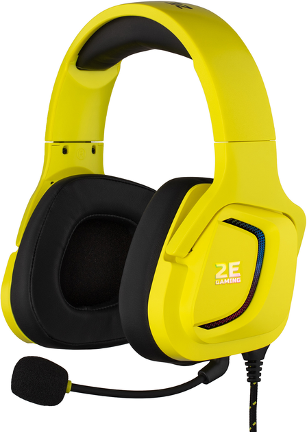 Акція на Навушники 2E Gaming HG340 RGB 3.5 мм Yellow (2E-HG340YW) від Rozetka