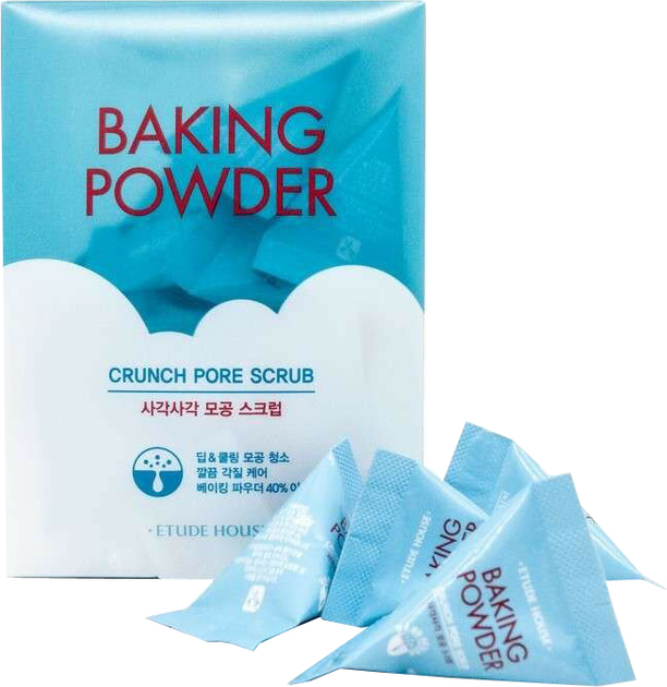 Скраб для лица Etude House Baking Powder Crunch Pore Scrub с содой для чистки пор 24 шт х 7 мл (8806199447990/8809667987189) - изображение 1