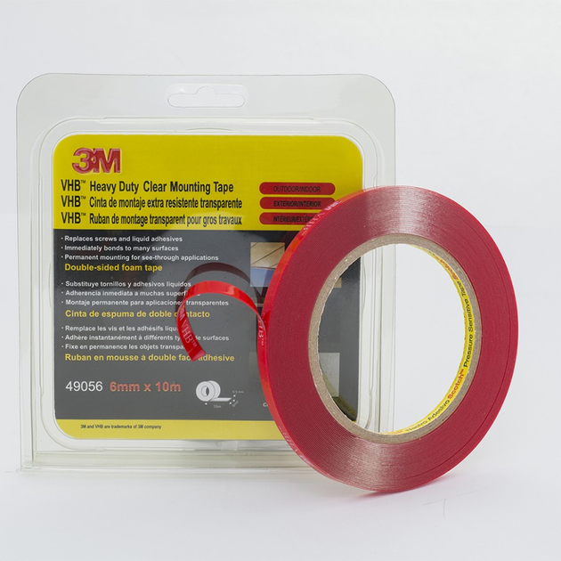Монтажный двухсторонний скотч 3М Heavy Duty 6 мм x 10 м x 0.5 мм ...
