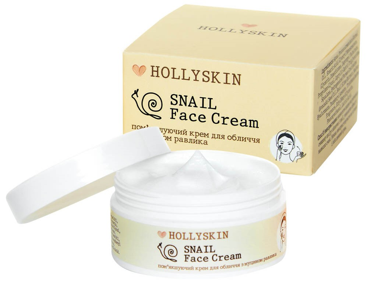 Крем для лица Hollyskin Snail Face Cream с муцином улитки 50 мл (4823109700598) 
