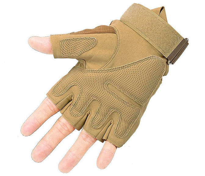 Перчатки тактические Primo Tactical беспалые, размер L - Sand Primo бежевый - изображение 2