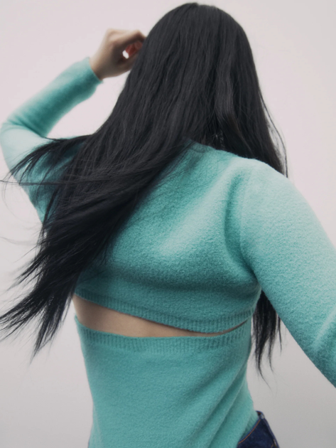 Джемпер Zara 9598/010/402 S М’ятний (SZ09598010402026) – в інтернет