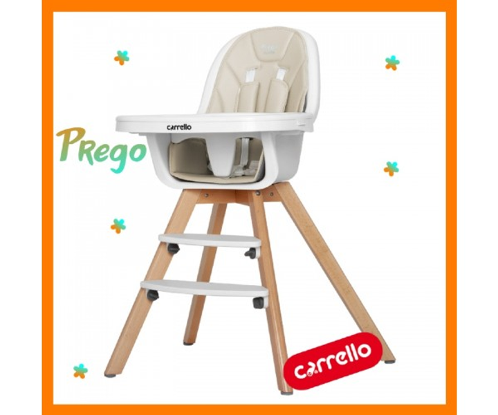 Стульчик для кормления crl 9504 1 prego light beige