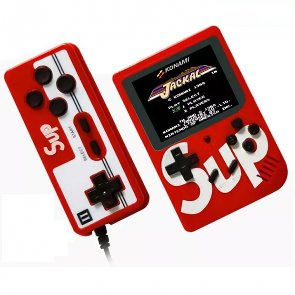 Портативна приставка Retro FC Game Box Sup 400in1 з джойстиком Red - зображення 4