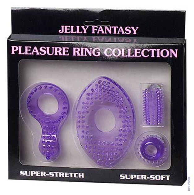 Набір насадок бузковий Pleasure Ring Collection (02713000000000000) - зображення 1
