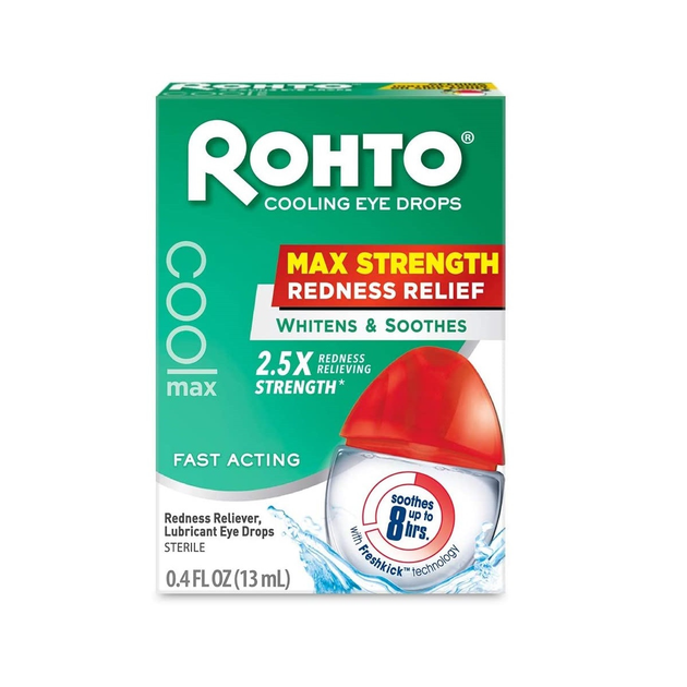 Капли для снятия покраснения глаз и охлаждающего эффекта Rohto Cooling Eye Drops Maximum Redness 13 мл (310742011012) - изображение 2