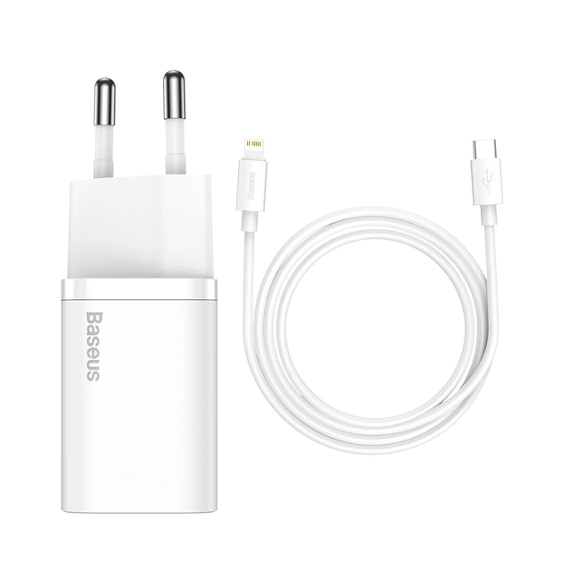 Мережевий зарядний пристрій Baseus Super Silicone PD 30W Type-C EU White (CCSUP-J02) - зображення 7