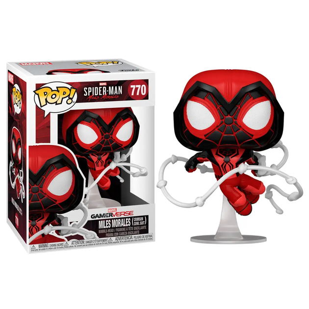 Фигурка-башкотряс Марвел Человек паук Funko POP! Marvel: Miles Morales -  Morales Miles T.R.A.C.K. Suit