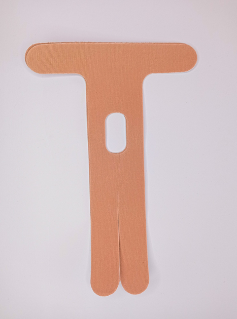 Тейпы для локтевого сустава Pre-cut, для локтей, кинезио пластырь для локтевого сустава (упаковка 2 шт), бежевый - изображение 1