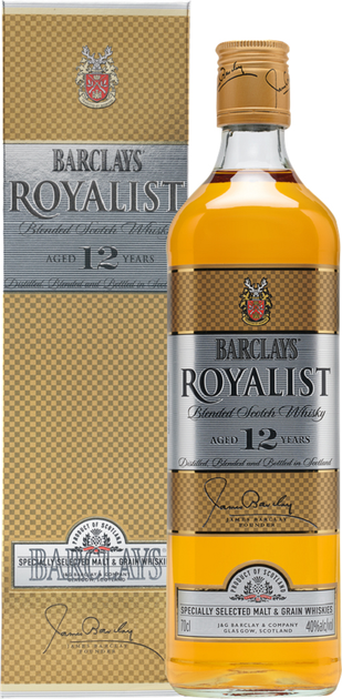Виски Barclays Blended Royalist 12 лет выдержки в подарочной коробке 0. ...