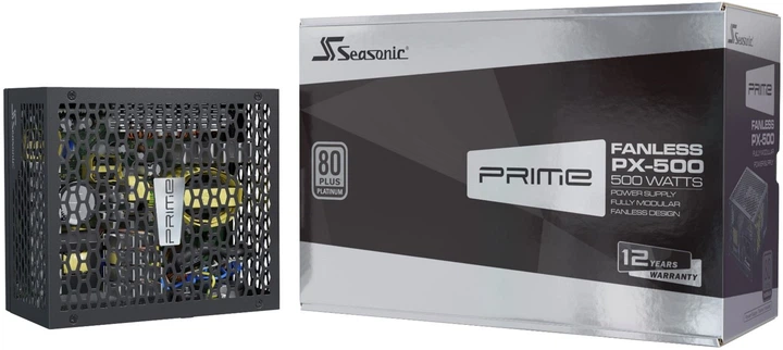 Zasilacz Seasonic Prime PX-500 Fanless 500 W - obraz 10