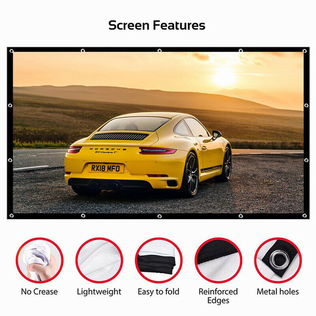 Экран для проектора PROJECTOR SCREEN настенный 200х150 см – фото ...