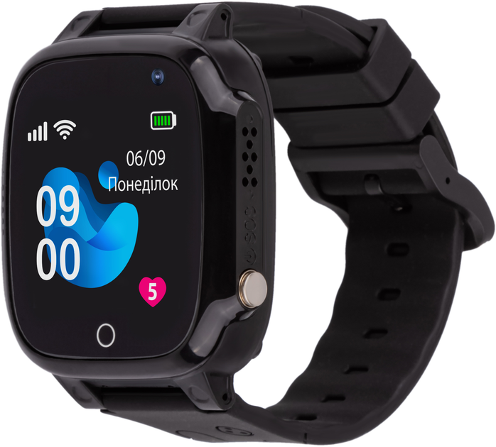 Детские смарт-часы AmiGo GO008 MILKY GPS WIFI Black (873291) – фото ...