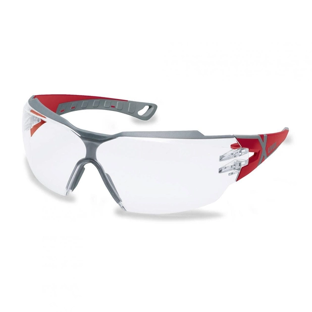 Очки тактические защитные Uvex Pheos CX2 Clear, red/grey оправа (126850) - изображение 1