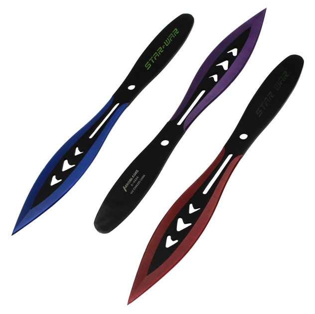 Ножи метательные STAR WAR комплект 3 в 1 Большие усиленные - изображение 1