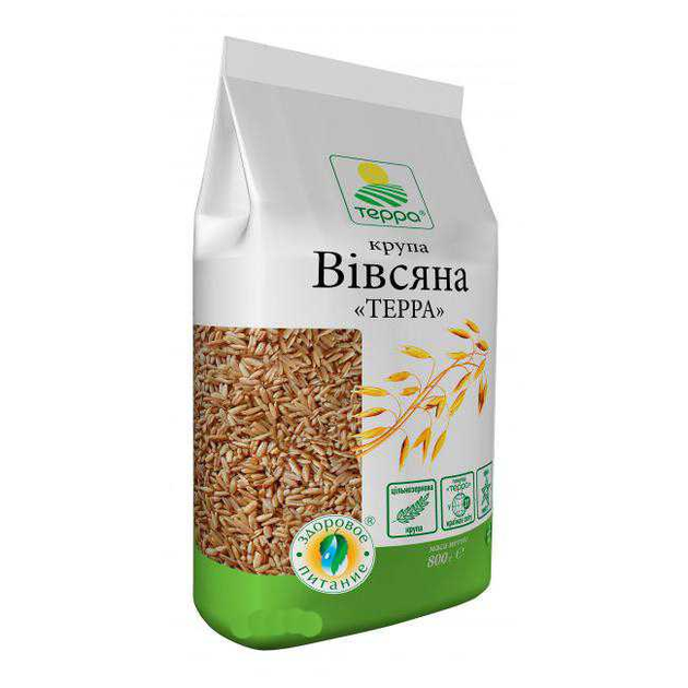 Крупа Терра Вівсяна Пакет 800г (4820015730831) - зображення 1