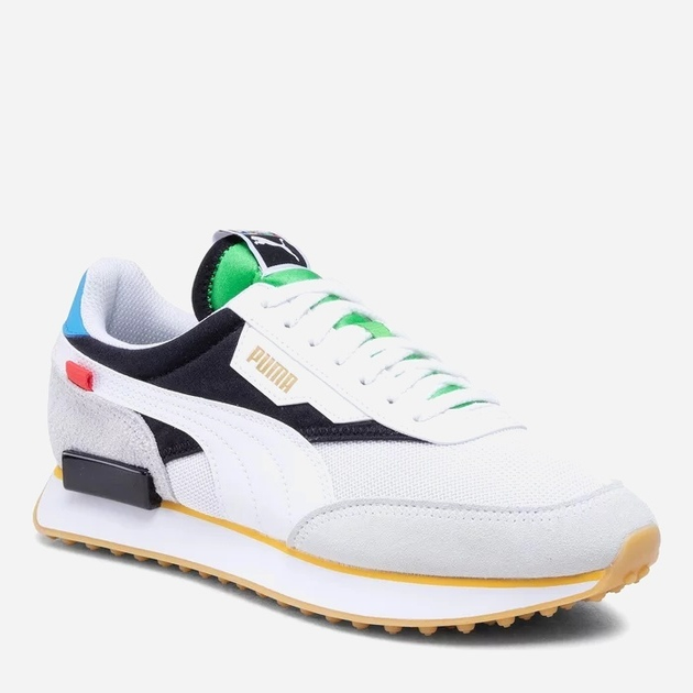 puma future rider white black