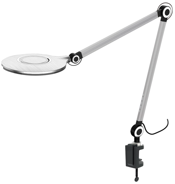 Настільна світлодіодна лампа Delux TF-530 10 Вт срібляста (90018132) - зображення 1
