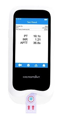 Коагулометр Micropoint для професійного використання + Тест-смужки Micropoint 24 шт у подарунок - зображення 1
