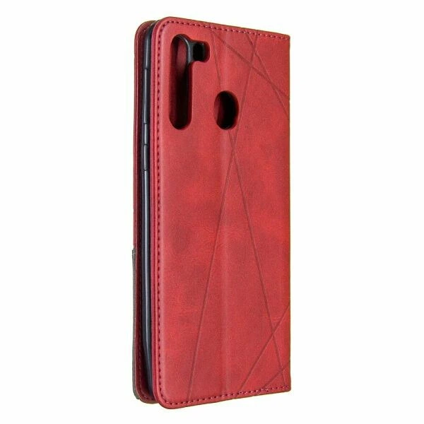 Чехол-книжка с кармашками UniCase Geometric Pattern для Samsung Galaxy A21 (A215) - Red - изображение 3