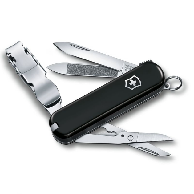 Ніж складаний Victorinox Nailclip 580 Чорний - зображення 1