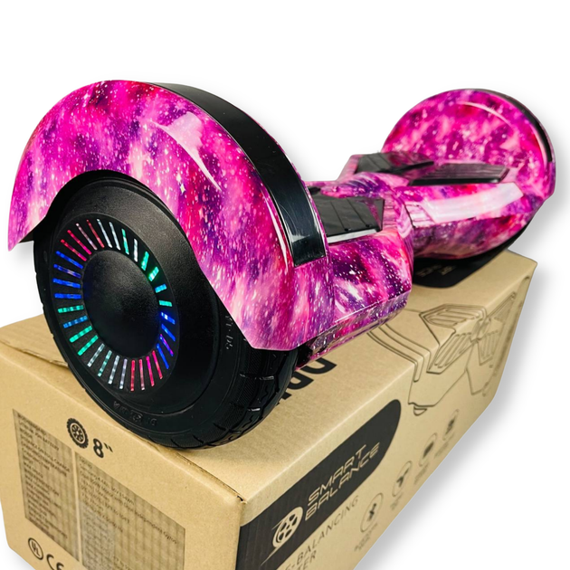 Гироборд Smart Balance 8" PRO 2021 Фиолетовый космос - Фото 2 Гироборд Smart Balance 8" PRO 2021 Фиолетовый космос - изображение 2