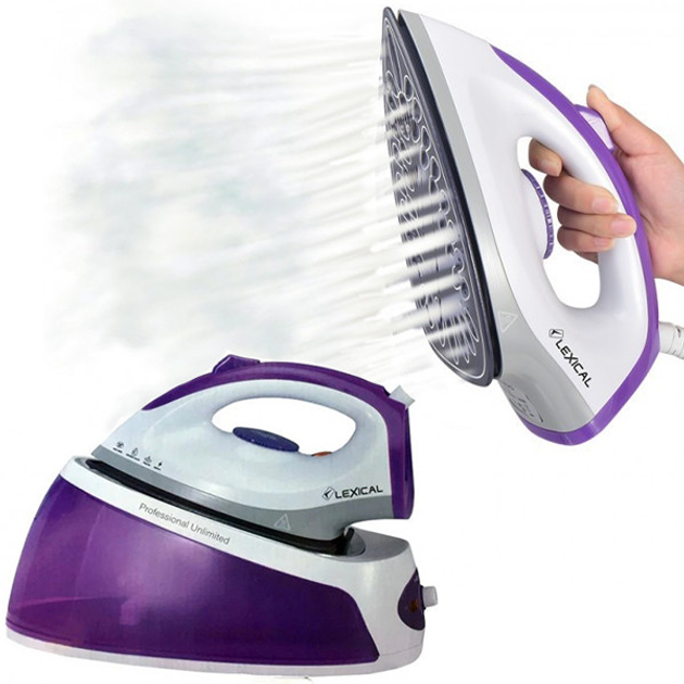 Утюг-парогенератор Lexical LSS-1101 2600W Бело-фиолетовый – фото ...