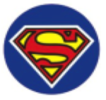 Захисні ковпачки на ніпеля CountryMan SUPERMAN (Супермен) 4 шт чорні - зображення 2