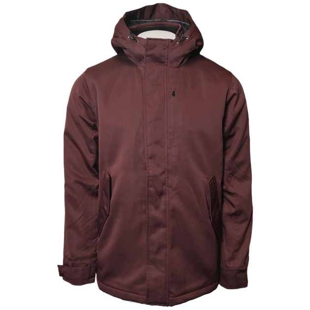 Мужская куртка Abercrombie & Fitch, зимняя на подкладке из шерпы, бордовый, QC028924 размер XL - изображение 2