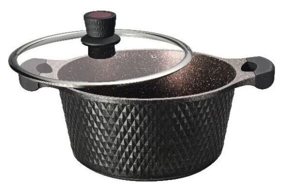 Каструля-казан Edenberg EB-16202 з мармуровим покриттям 4,3 л (24x12см)