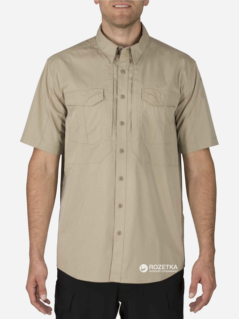 Рубашка тактическая 5.11 Tactical Stryke Shirt - Short Sleeve 71354 2XL Khaki (2000980390717) - изображение 1