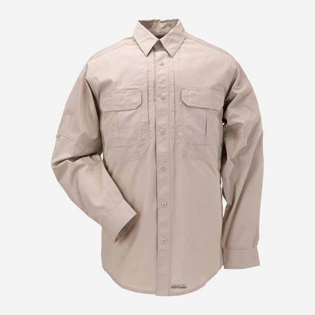 Рубашка тактическая 5.11 Tactical Taclite Pro Long Sleeve Shirt 72175 L TDU Khaki (2000000111896) - изображение 1